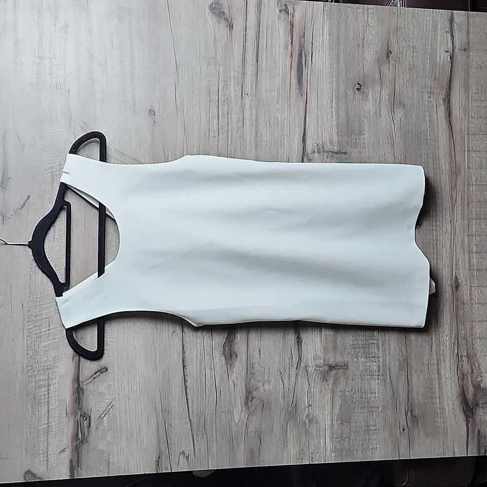 Theory Parieom Admiral Crepe Sleeveless Top in White